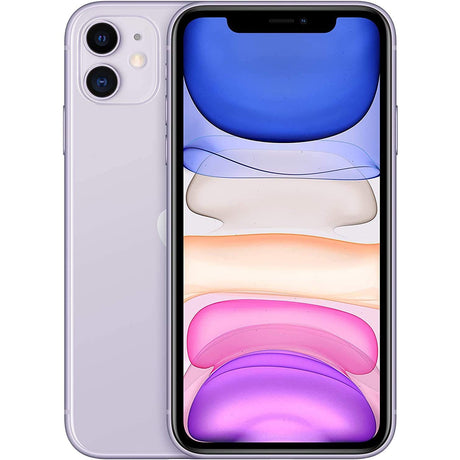Apple iPhone 11 64GB Unlocked Black, White, Red, Green, Purple, Yellow - Good Condition