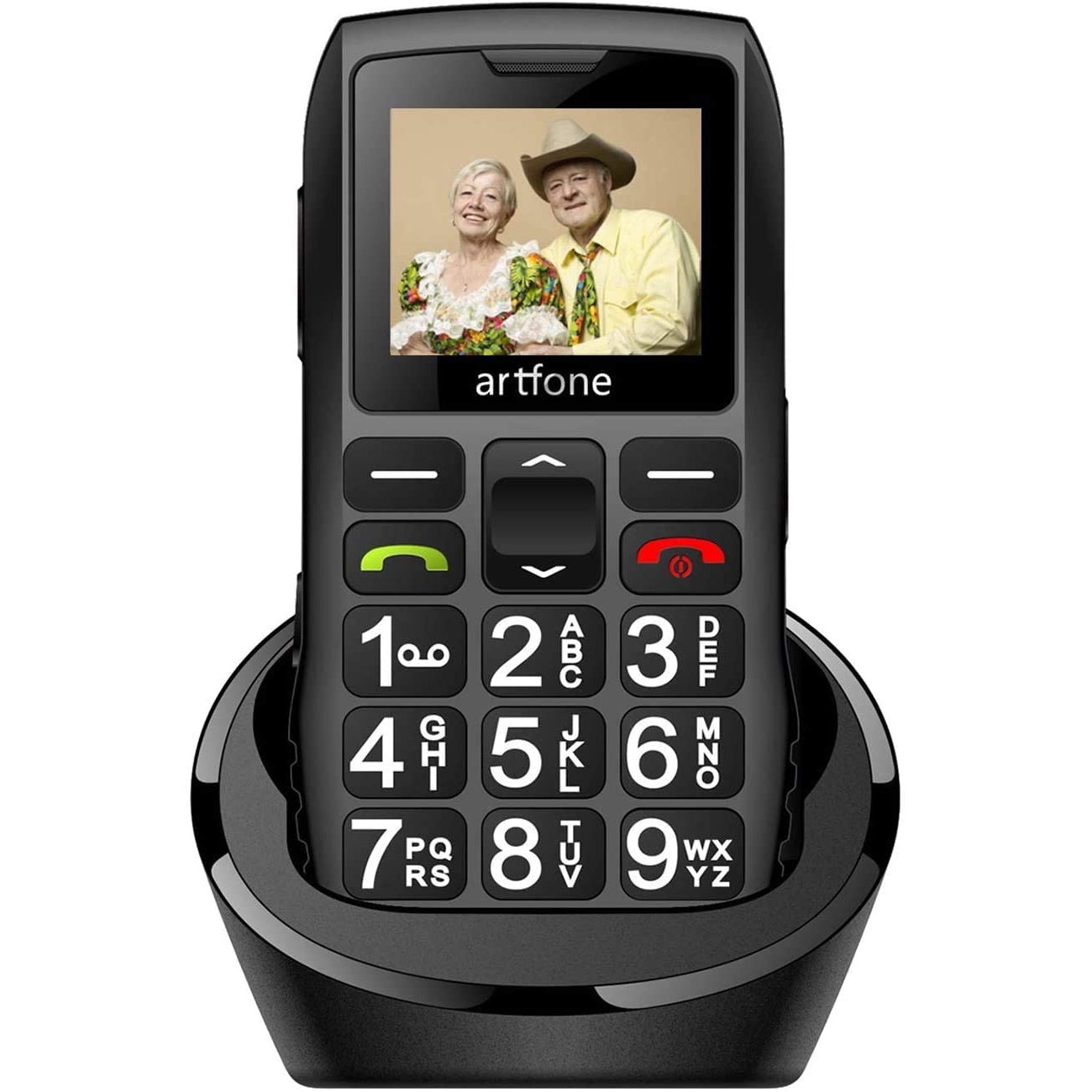 Artfone C1+ Big Button Mobile Phone (Black)