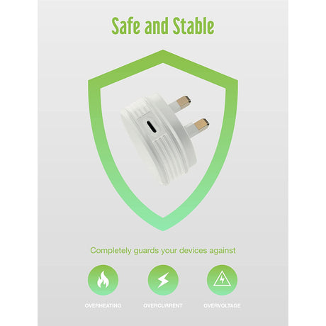 Juice USB-C Power 18W Charger - White