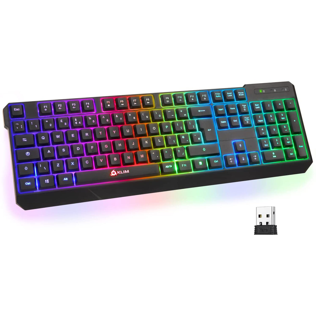 KLIM Chroma Wireless Gaming Keyboard UK Layout