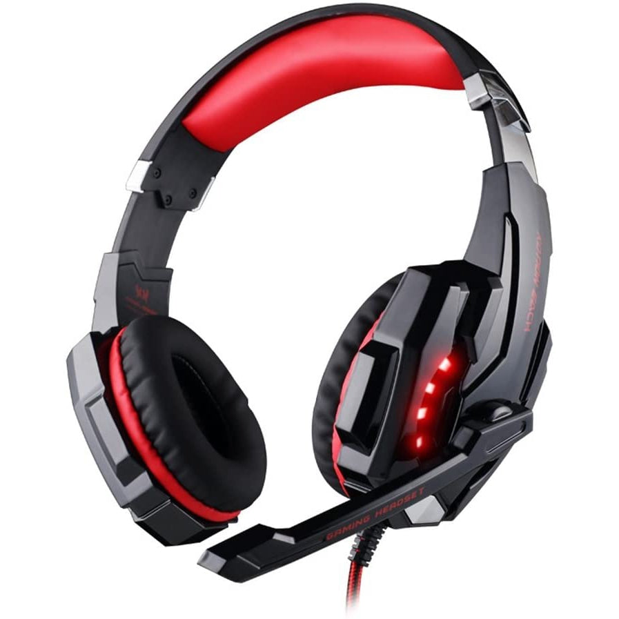 Kotion Each G9000 Gaming Headset with Mic and LED - Black/Red