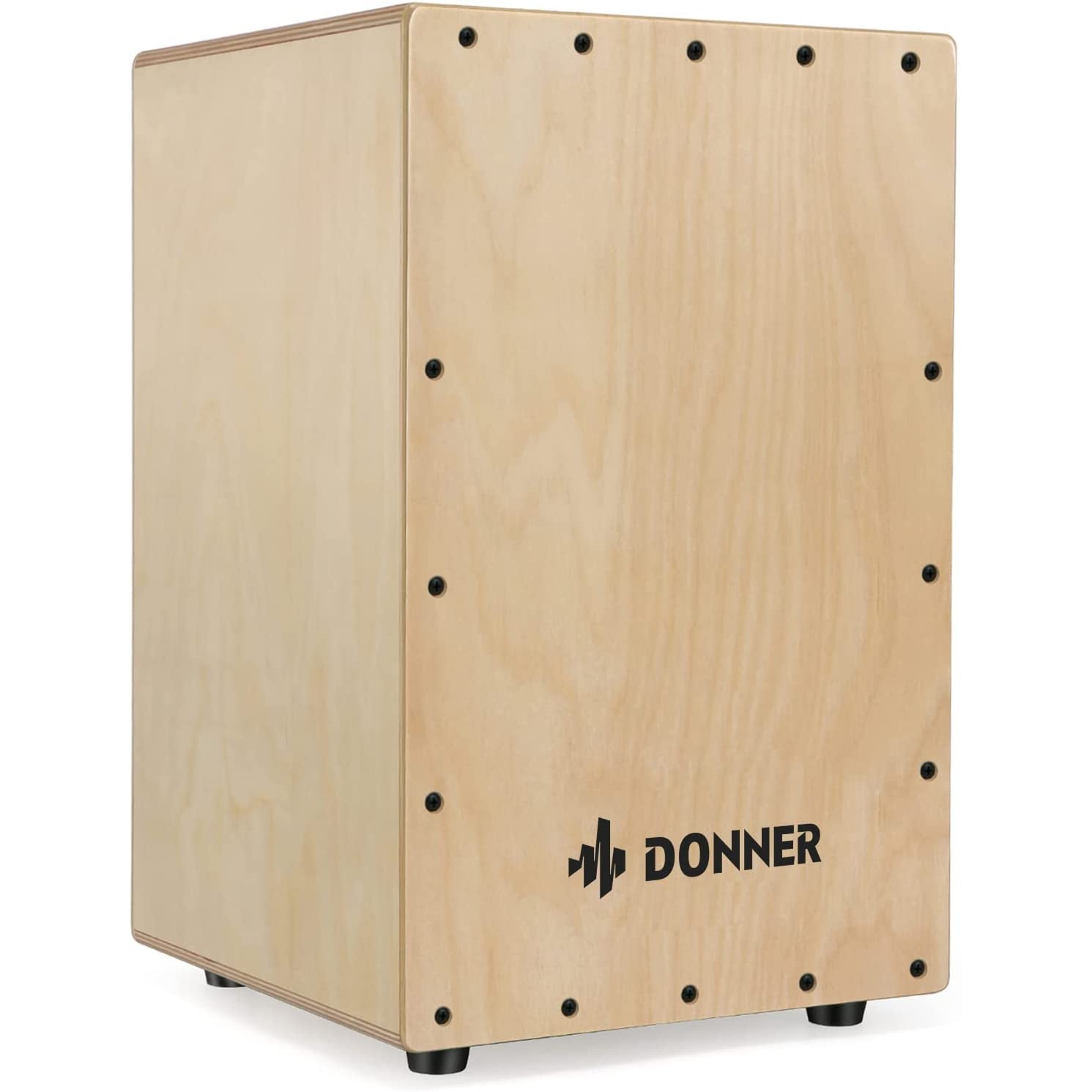 Donner DCD-1 Cajon Drum Box Full Size Wooden Cajon Drum Kit Birch Wood