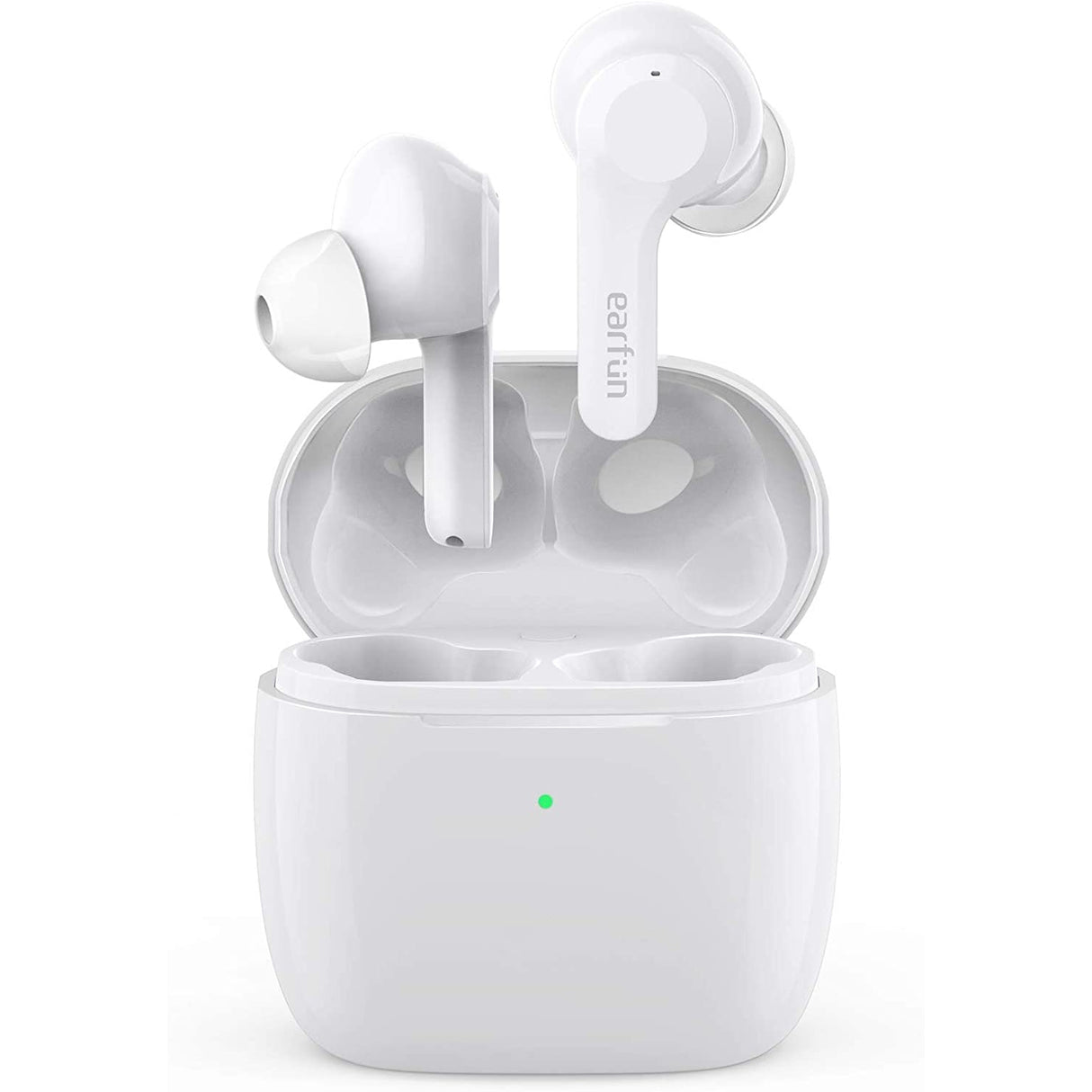 EarFun Air Noise Cancelling, Wireless Charging, Bluetooth 5.0 Earbuds, USB-C Quick Charge, Deep Bass, 35H Playtime, IPX7 Waterproof