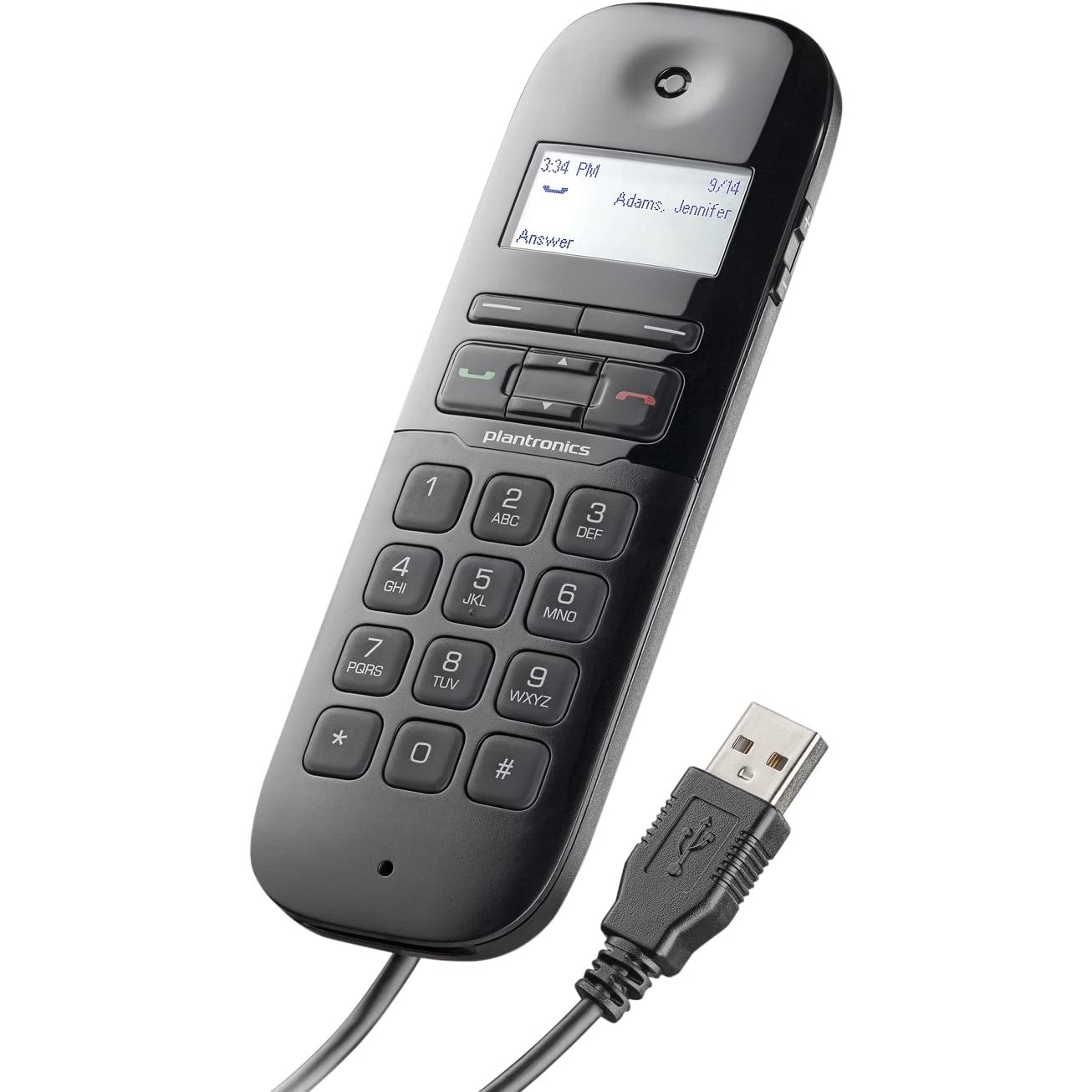 Plantronics Calisto P240 Digital Landline Phone - Black