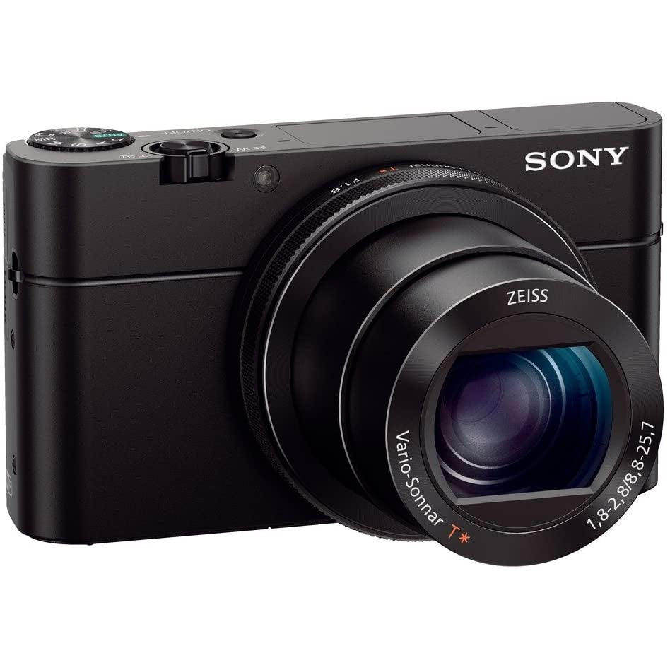 Sony RX100 IV Advanced Premium Compact Camera, 1.0-Type Sensor, 24-70 mm F1.8-2.8 Zeiss Lens, 4K Movie Recording and Flip Screen