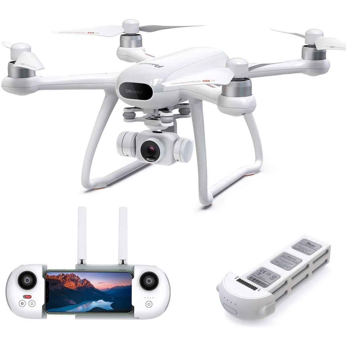 Potensic Dreamer GPS Drone with 4K Camera for Adults, 31Mins Flight Time 2Hrs Charge, GPS RC Quadcopter with Brushless Motors