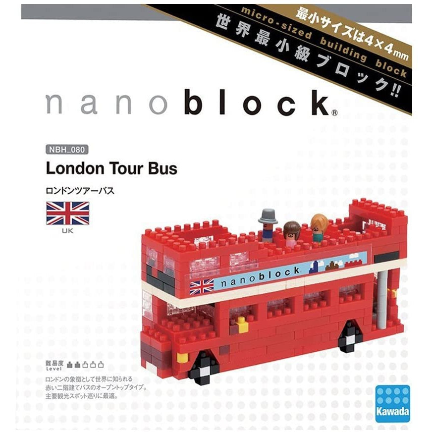 Nanoblock London Tour Bus NBH 080 - Multi-Colour