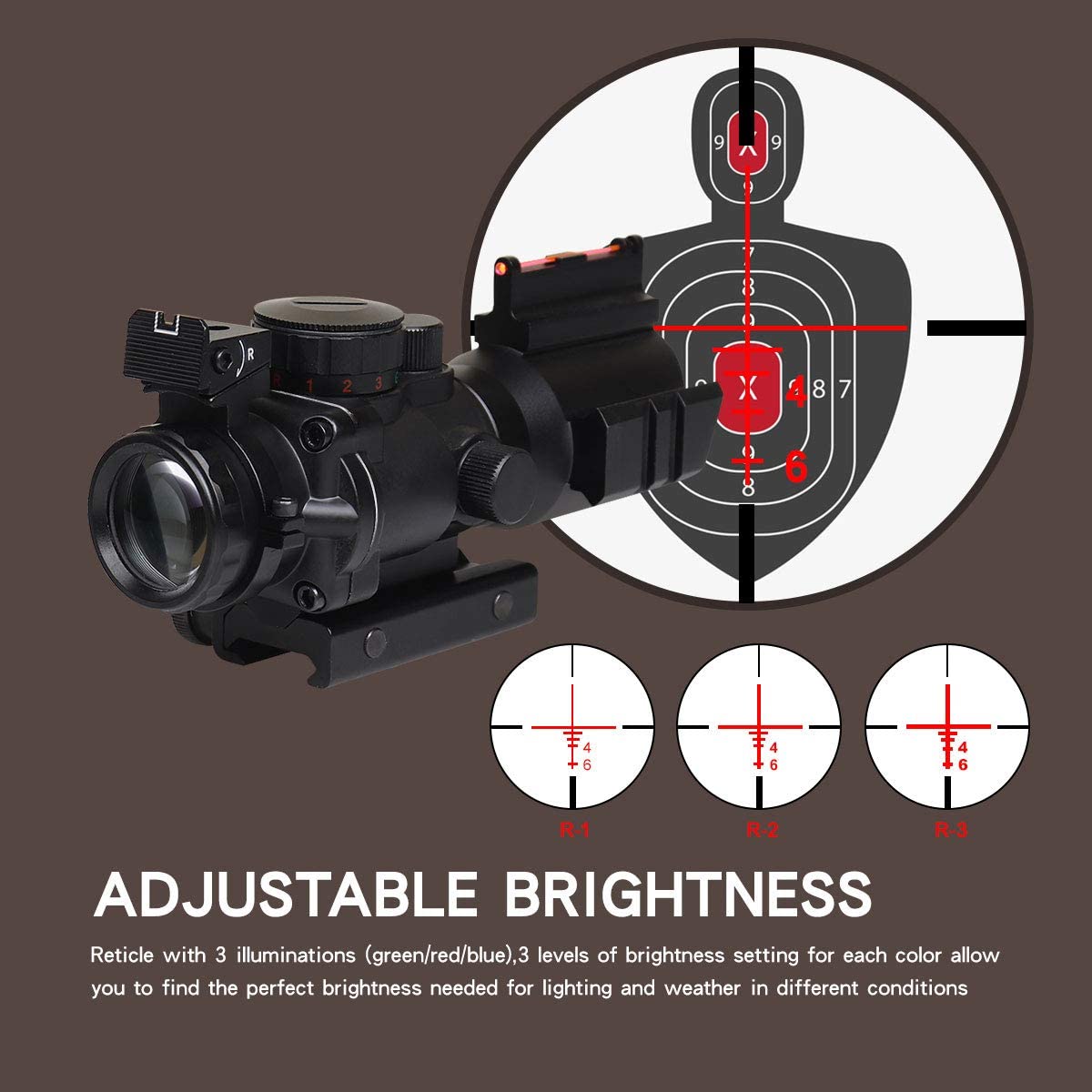 Goetland 4x32 Compact Rifle Scope