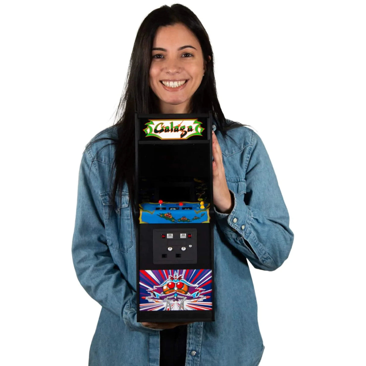 Galaga Quarter Scale Arcade Game Machine - Brand New