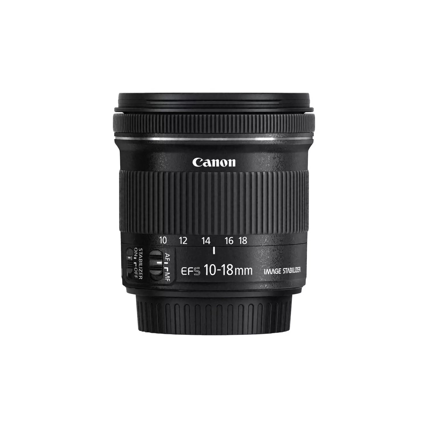Canon EF-S 10-18mm f/4.5-5.6 IS STM Lens, Black