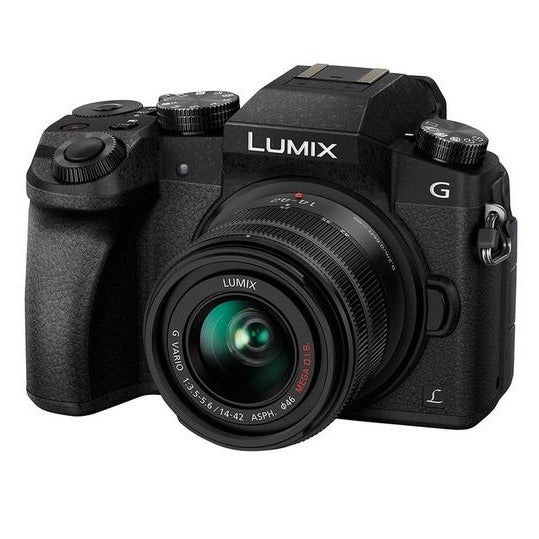Panasonic DMC-G7KEB-K Compact DSLR Mirrorless Camera with 14-42mm Lens, Black