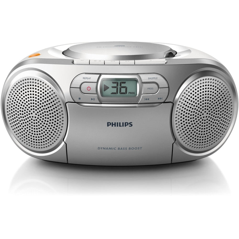 Philips CD Soundmachine AZ127/05 - White / Silver - Refurbished Excellent