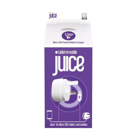 Juice Micro USB Powerful Mains Charger - White
