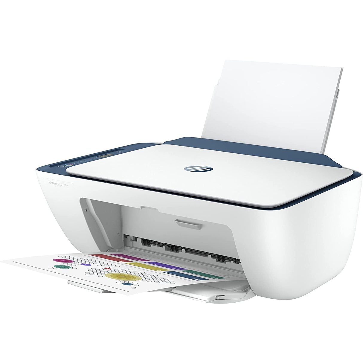 HP DeskJet 2721e All-in-One Wireless Inkjet Printer - White / Blue