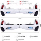 YHR Hoverboard, Self-Balancing Electric Scooter with LED Lights, 6.5" Hover Scooter