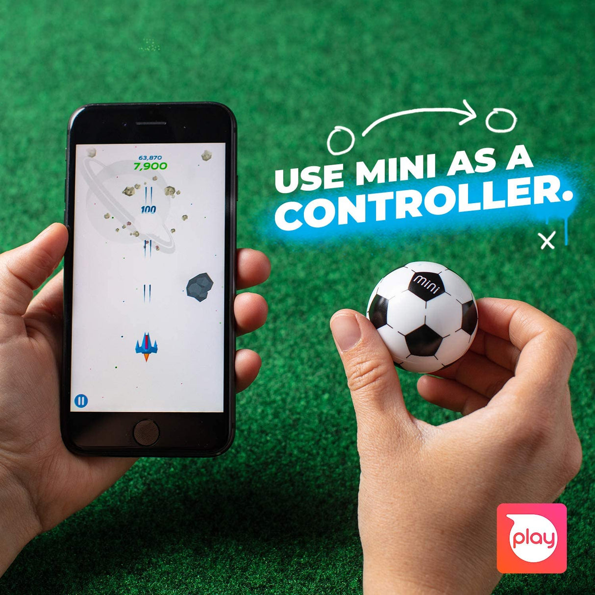 Sphero Mini Soccer: App-Controlled Robot Ball,STEM Learning & Coding Toy