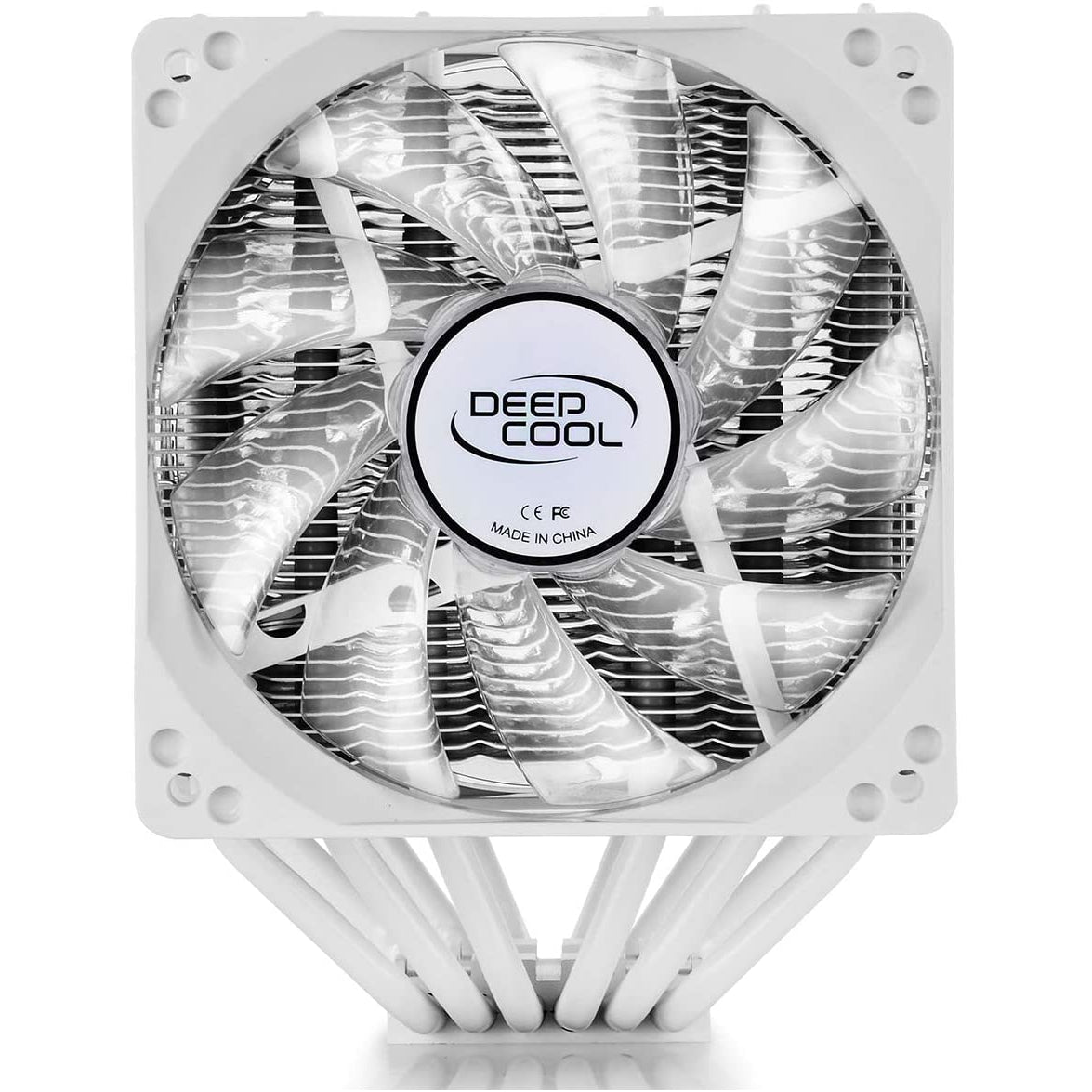 Deepcool Neptwin WH CPU Cooler 6 Heat pipes Twin-tower Heatsink Dual 120mm white LED Fans, AM4 Compatible