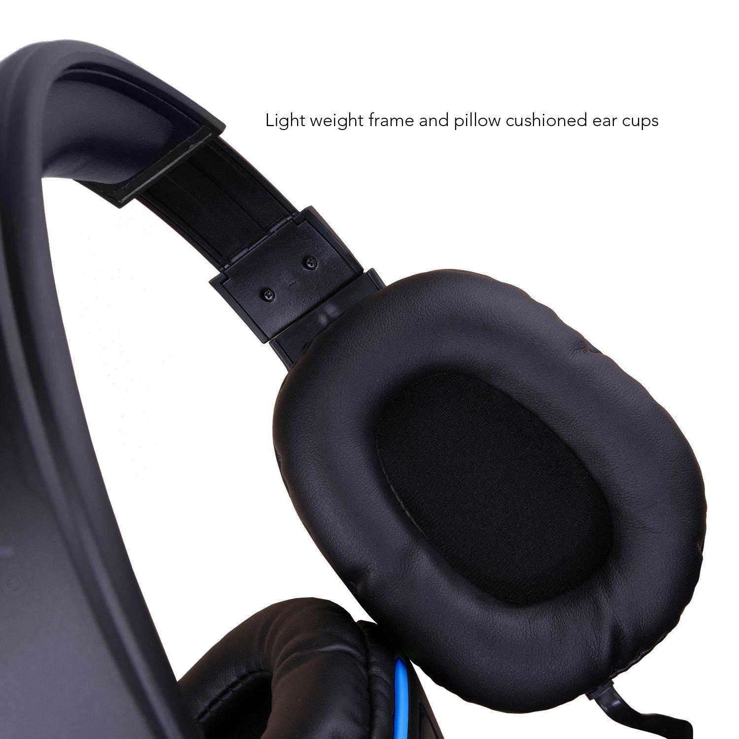 Afterglow LVL 3 Stereo Headset for PlayStation 4, Black and Blue