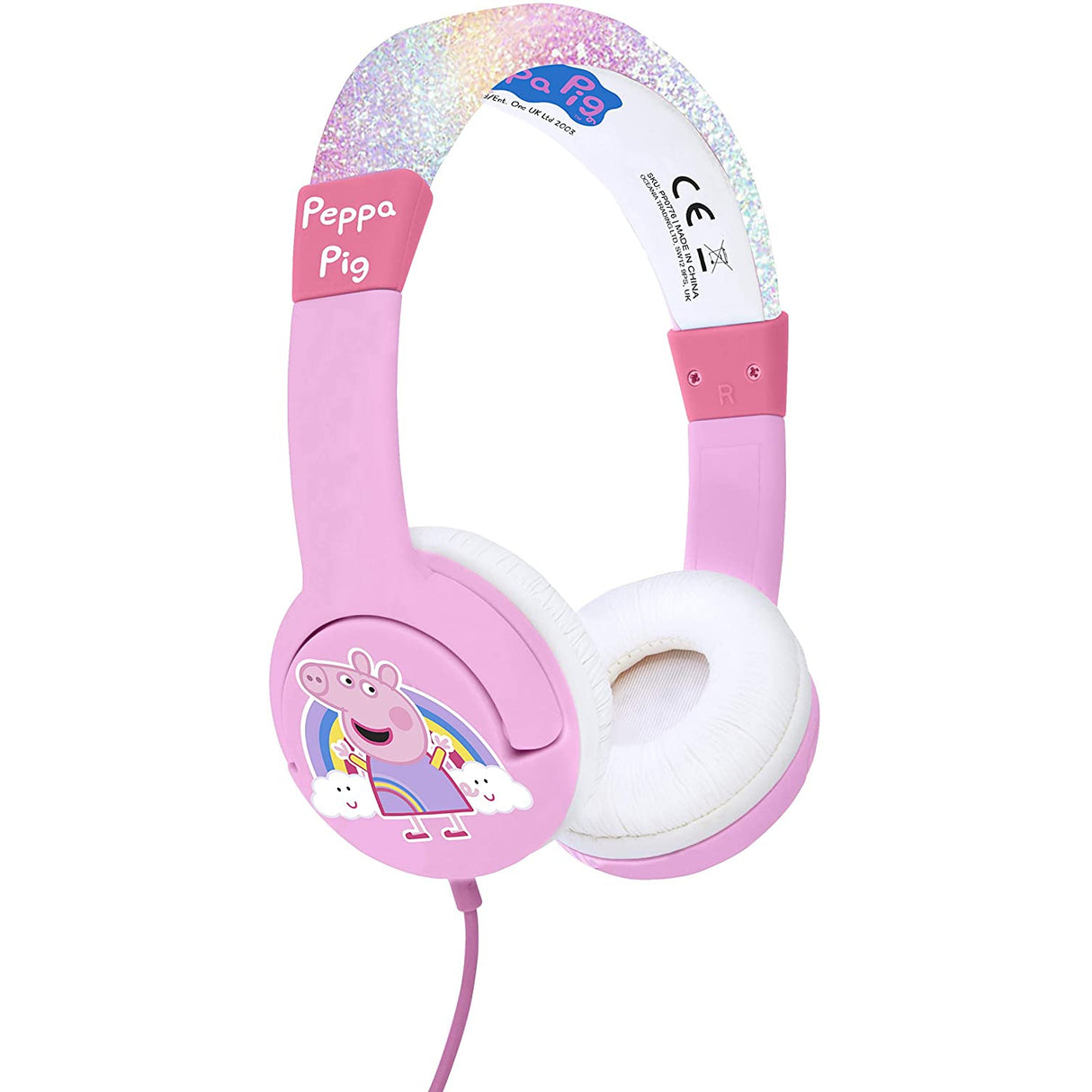 OTL Peppa Pig Rainbow Wired Headphones for Children
