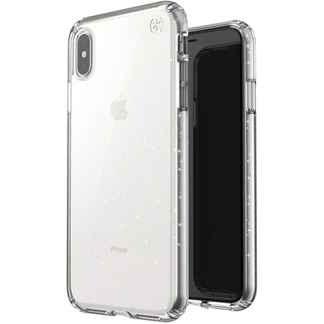 Speck Presidio Clear & Glitter Case for iPhone XS Max - Clear/Gold Glitter