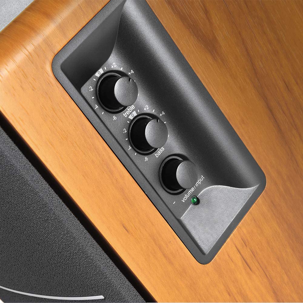 Edifier R1280DBs Active Bluetooth Speakers, Wood Grain