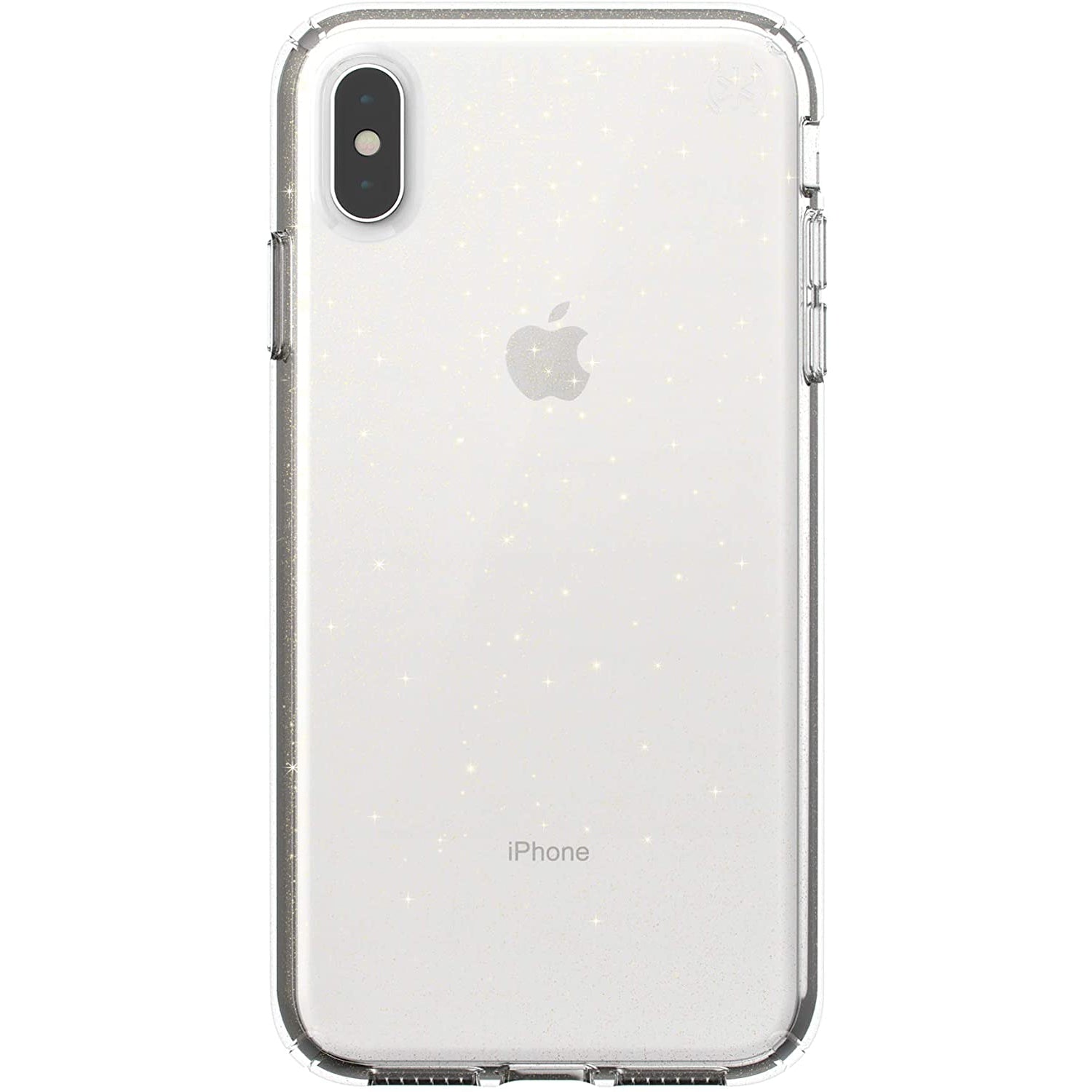 Speck Presidio Clear & Glitter Case for iPhone XS Max - Clear/Gold Glitter