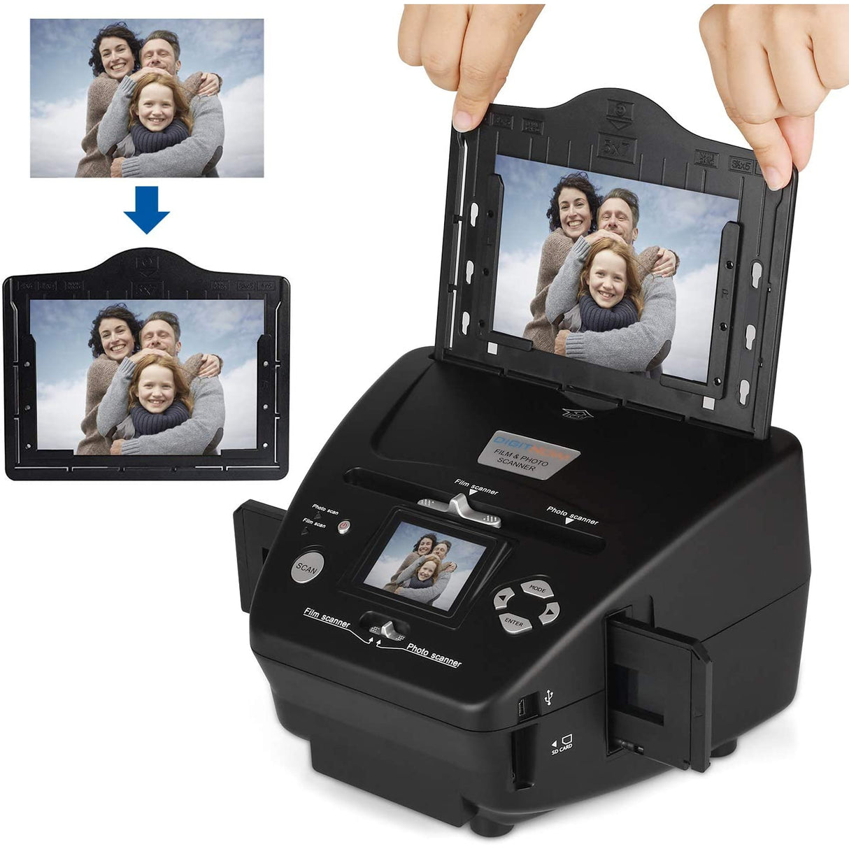 DigitNow Faster & Easier Film Scanner, Negatives to Digital Converter for Saving Films to Digital Files