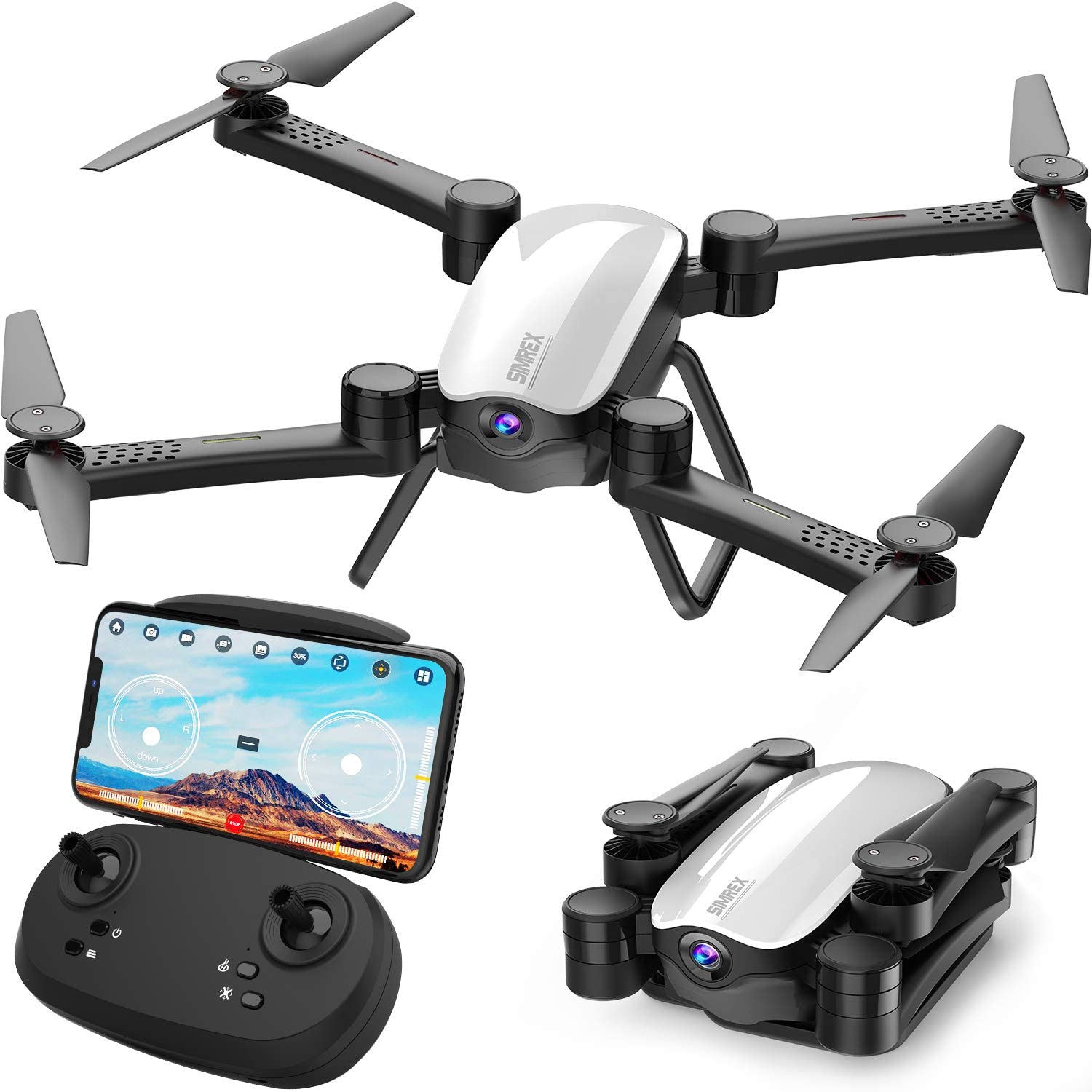 Simrex X900 Drone Optical Flow Positioning RC Quadcopter with 1080P HD Camera