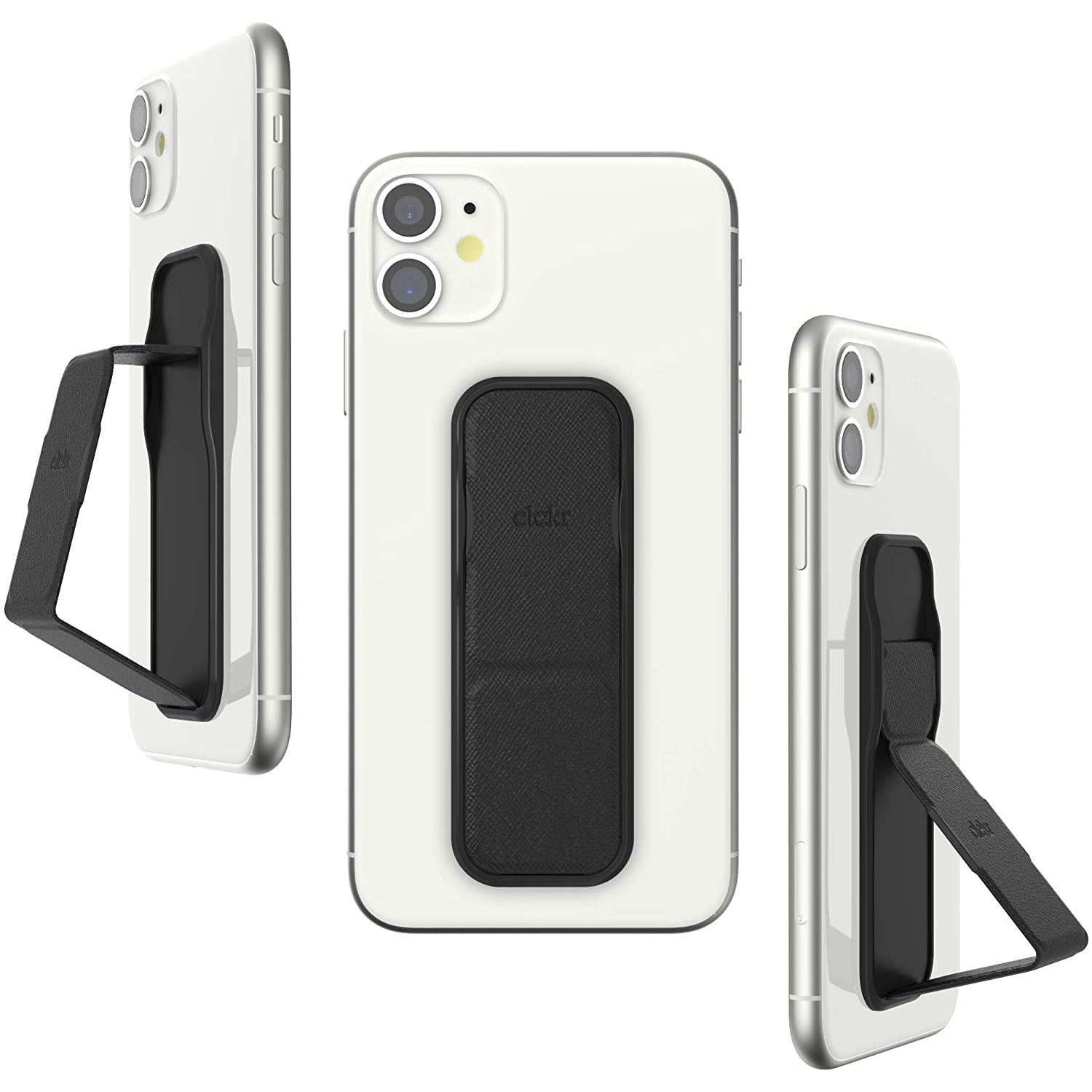 Clckr Phone Grip and Expanding Stand, Universal Phone Grip Holder with Multiple Viewing Angles