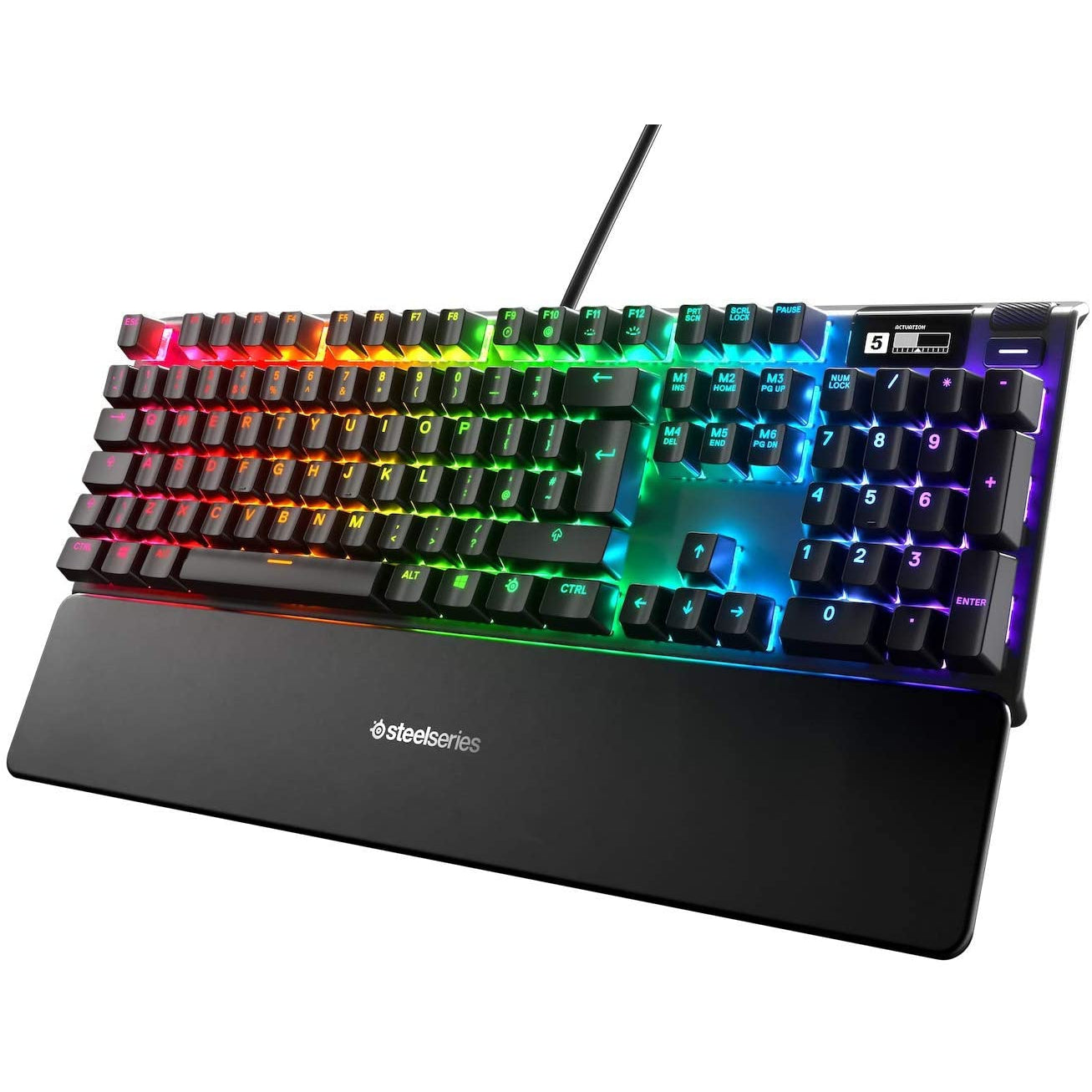SteelSeries Apex 7 - Mechanical Gaming Keyboard - OLED Display - Red Switches - English (QWERTY) Layout