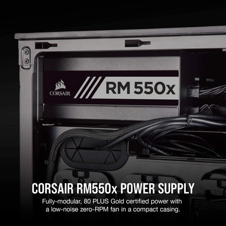 Corsair RM550x 80 PLUS Gold 550 W Fully Modular ATX Power Supply - Black