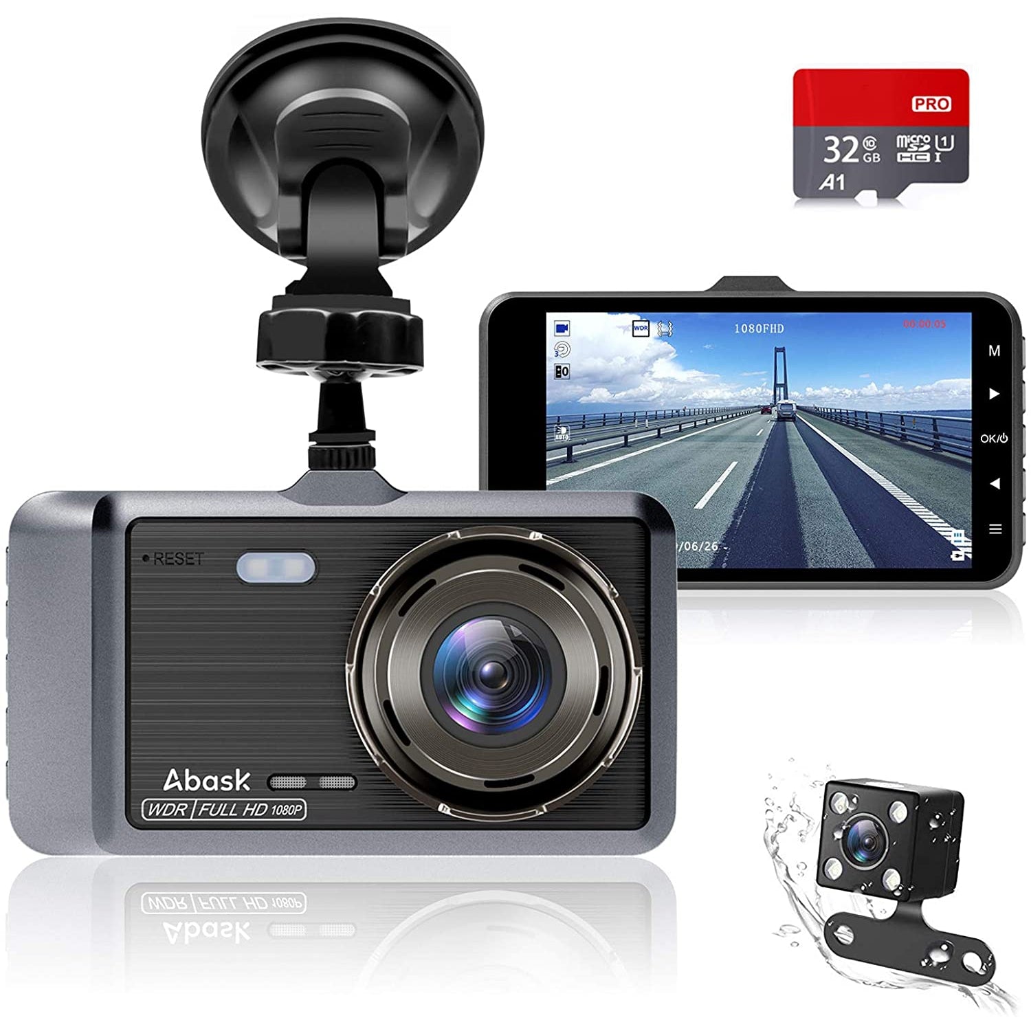 Abask 1080P Dash Camera