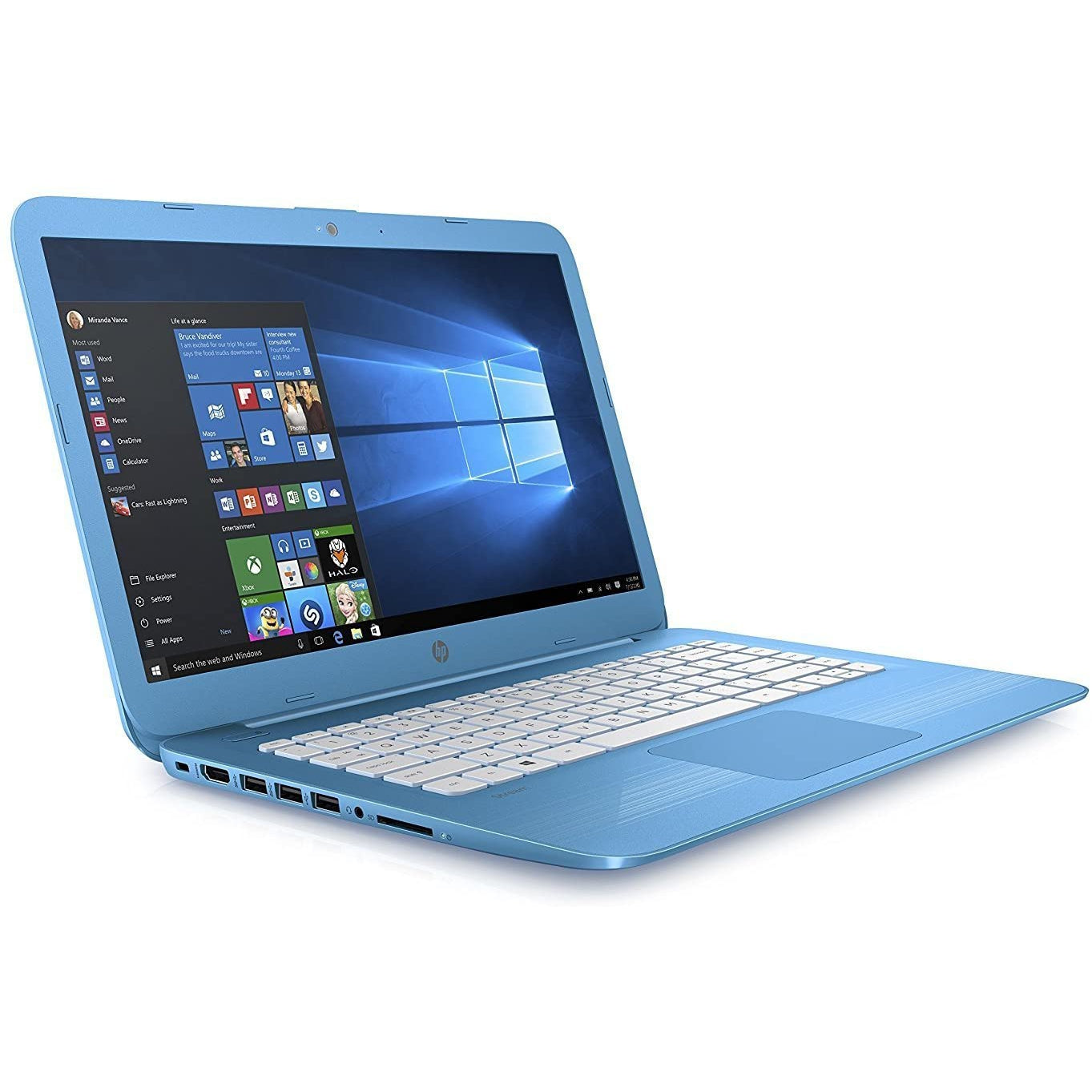 HP 11-Y050SA 11.6" Laptop, Intel Celeron N3060, 2GB, 32GB, Blue, X9W60EA#ABU
