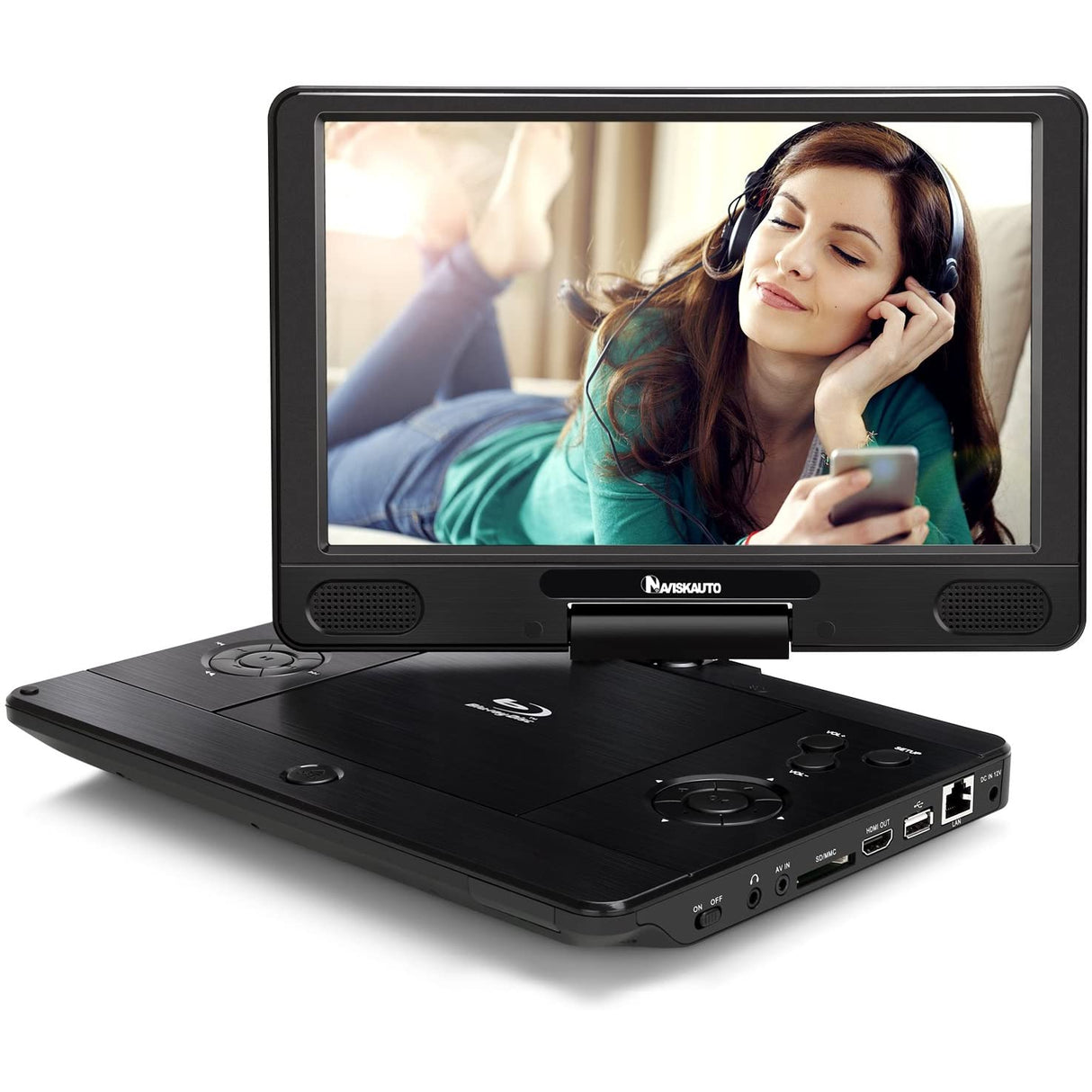 NAVISKAUTO Portable Video Player - Black