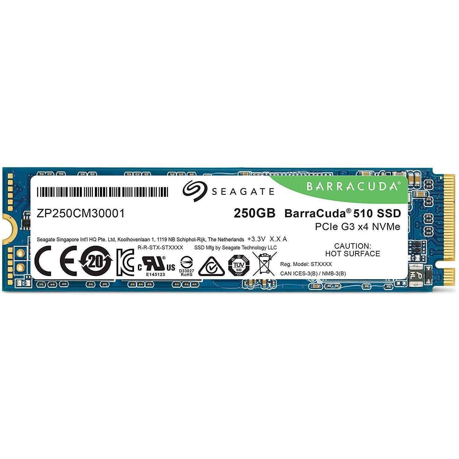 Seagate BarraCuda 510 500GB SSD M.2 NVMe Gen3 x4 Solid State Drive
