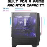 MSI MAG FORGE 100M Mid Tower Gaming Computer Case - Black