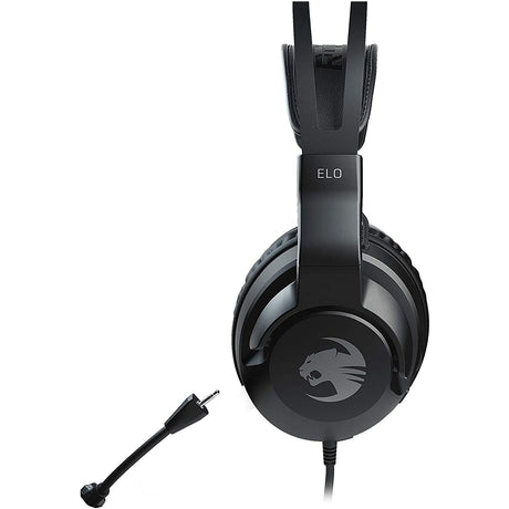 Roccat Elo X Stereo Gaming Headset for PC, Mac, Xbox, PlayStation & Mobile, Black - Refurbished Pristine