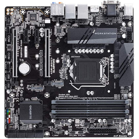 GIGABYTE C246M-WU4 Intel XEON Micro-ATX Server Motherboard