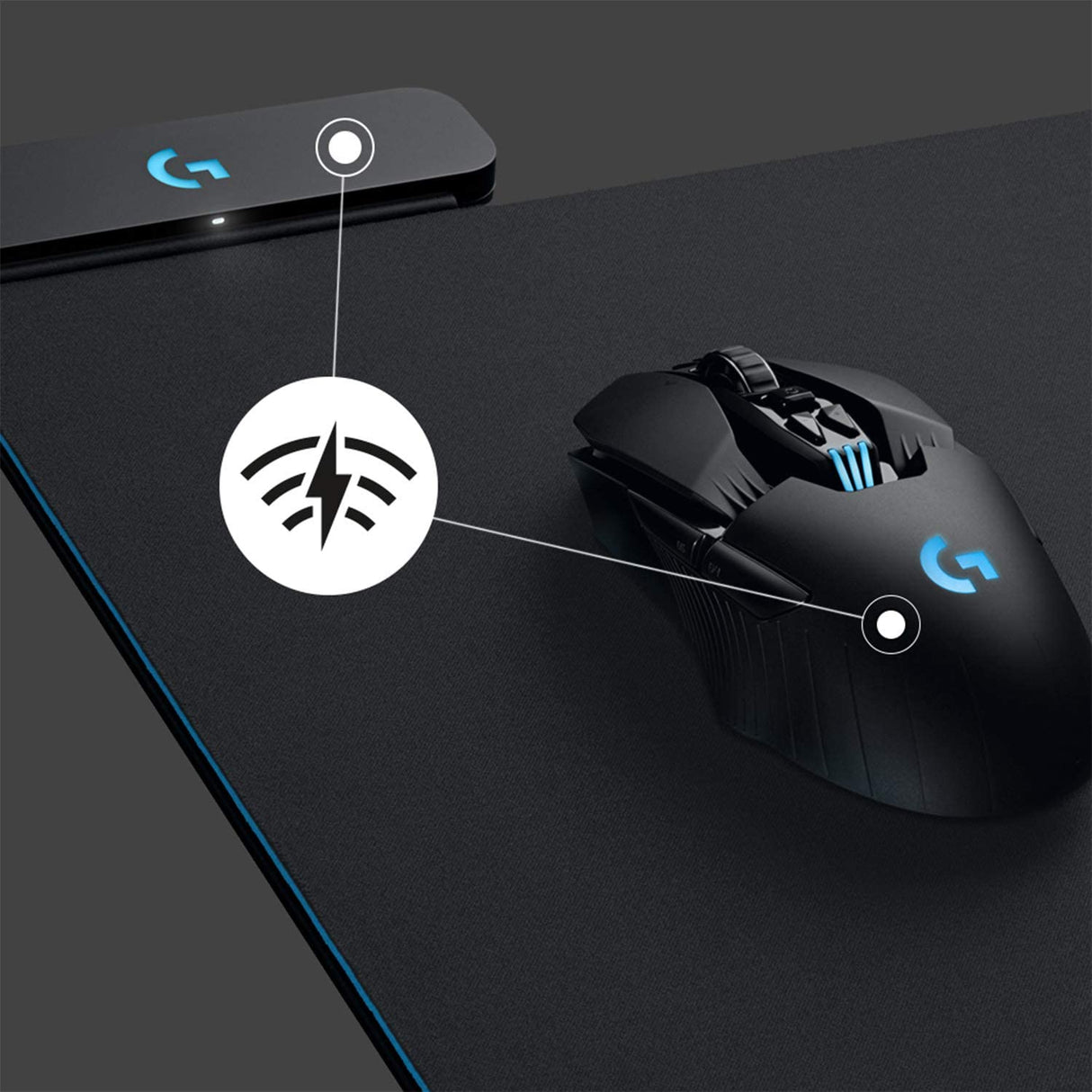 Logitech G POWERPLAY Wireless Charging Mouse Pad - Black