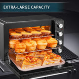 Koolla Mini Oven 35 Litres Electric Oven 3D Recirculation 1700 Watts, Black