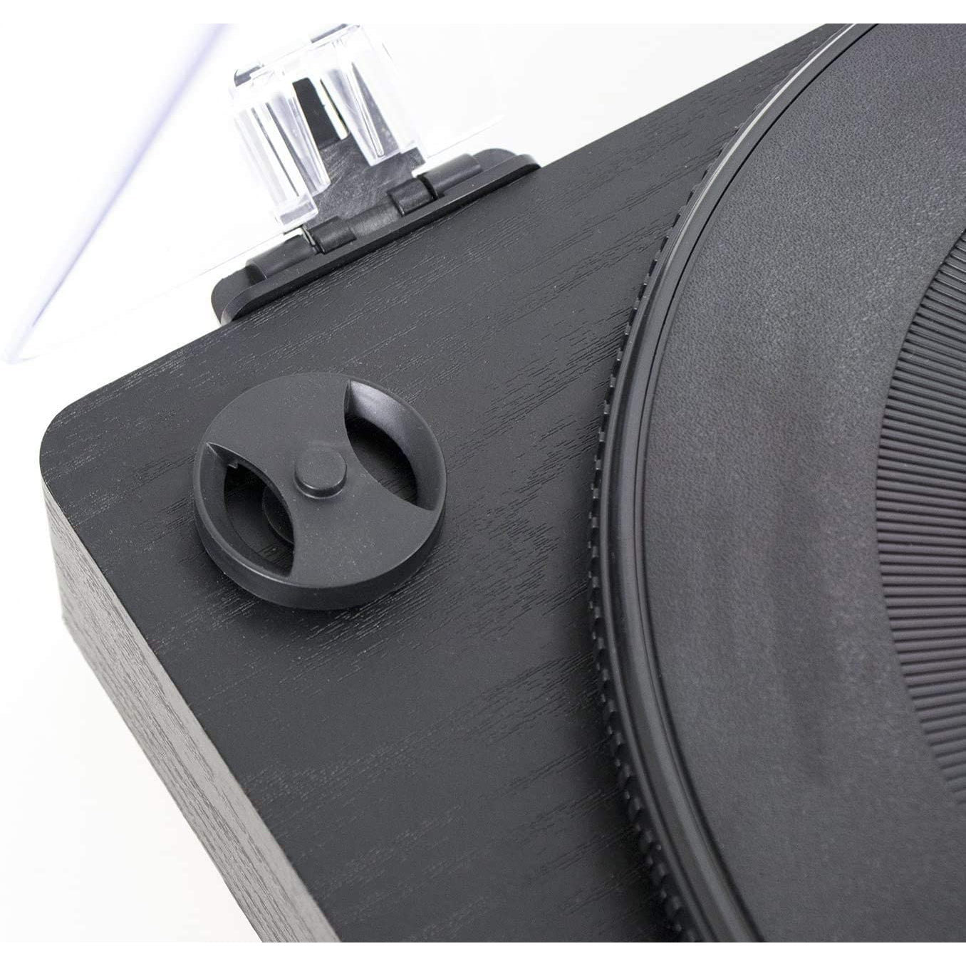 JAM Turntable Vinyl Record Player, 3 Speed Belt Drive - Black
