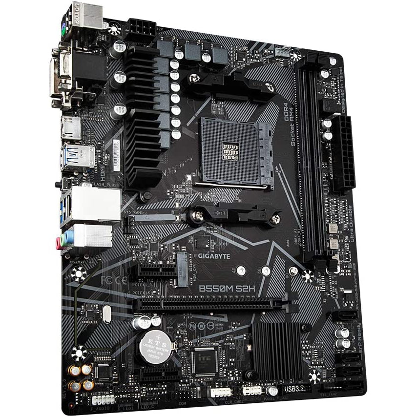 Gigabyte B550M S2H mATX Motherboard for AMD AM4 CPUs