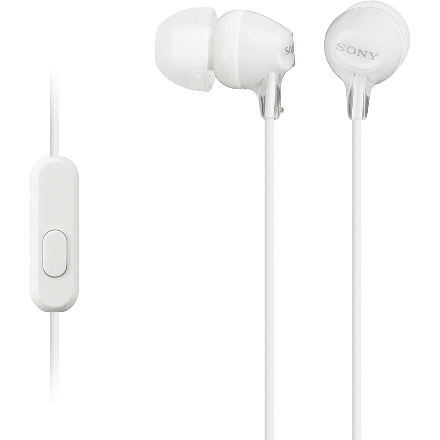 Sony MDR-EX15AP In-Ear Headphones with Mic/Remote - White - Refurbished Good