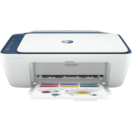 HP DeskJet 2721e All-in-One Wireless Inkjet Printer - White / Blue