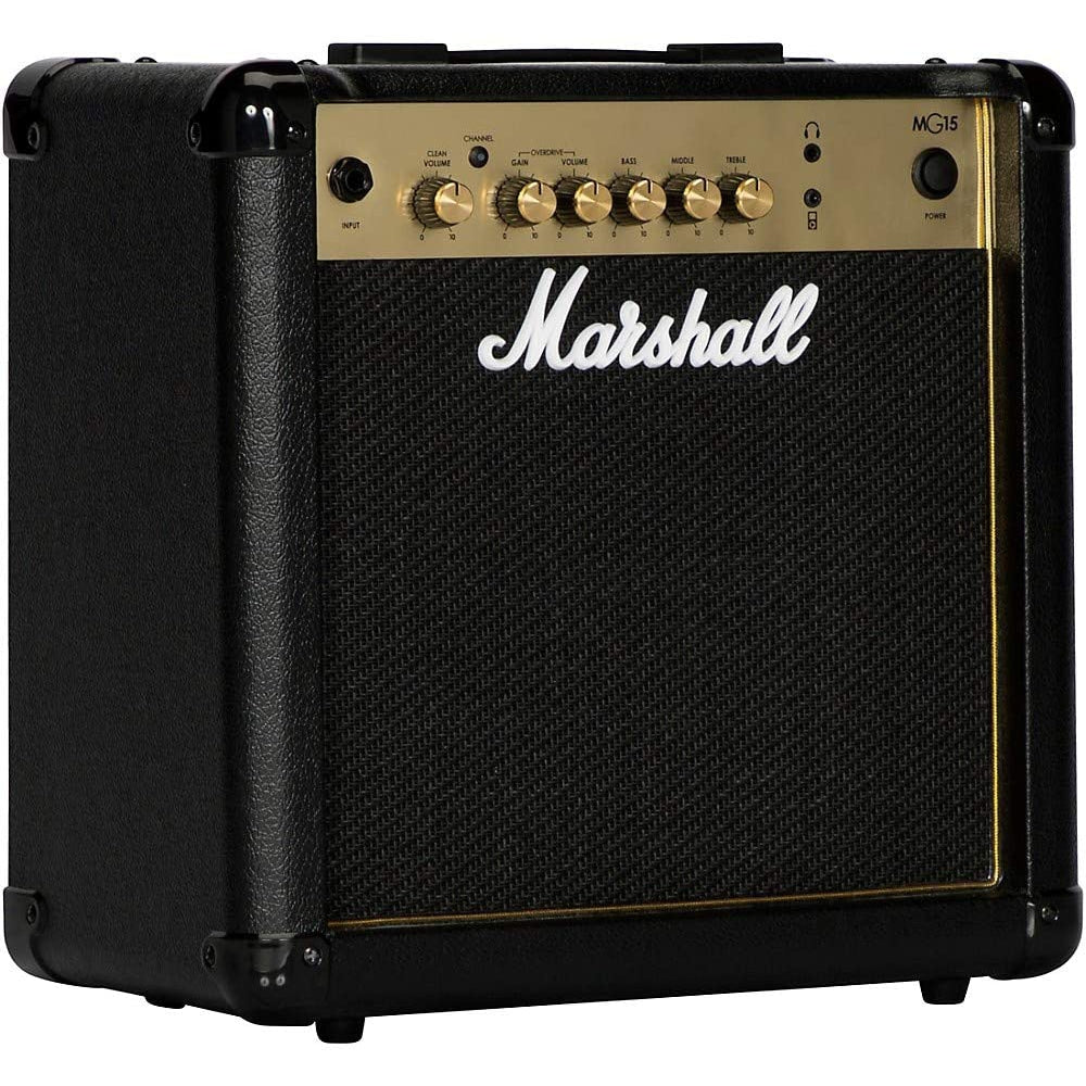 Marshall MG15-H Practice Amp, Black/Gold