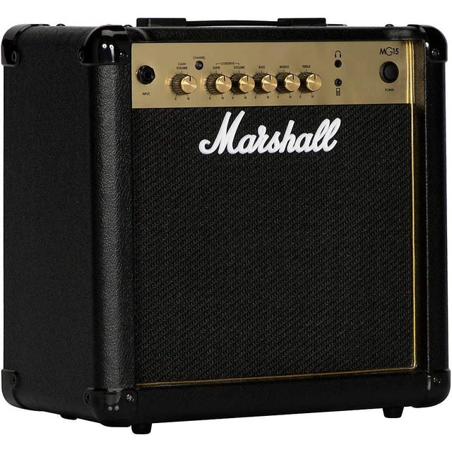 Marshall MG15-H Practice Amp, Black/Gold