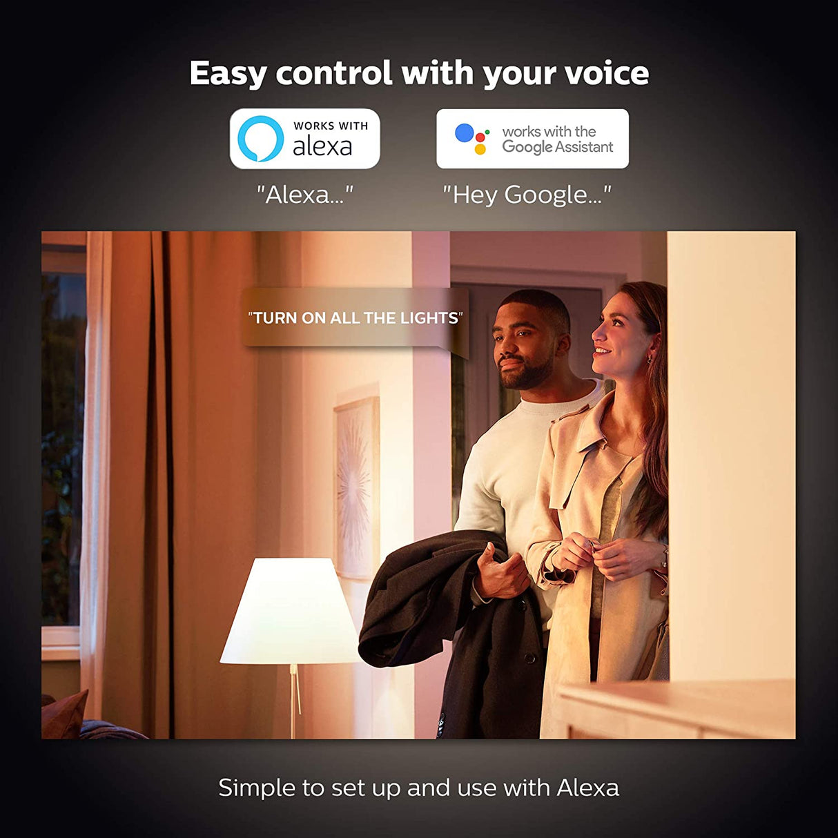 Philips Hue White Smart Candle Bulb Twin Pack LED. E14 Small Edison Screw with Bluetooth