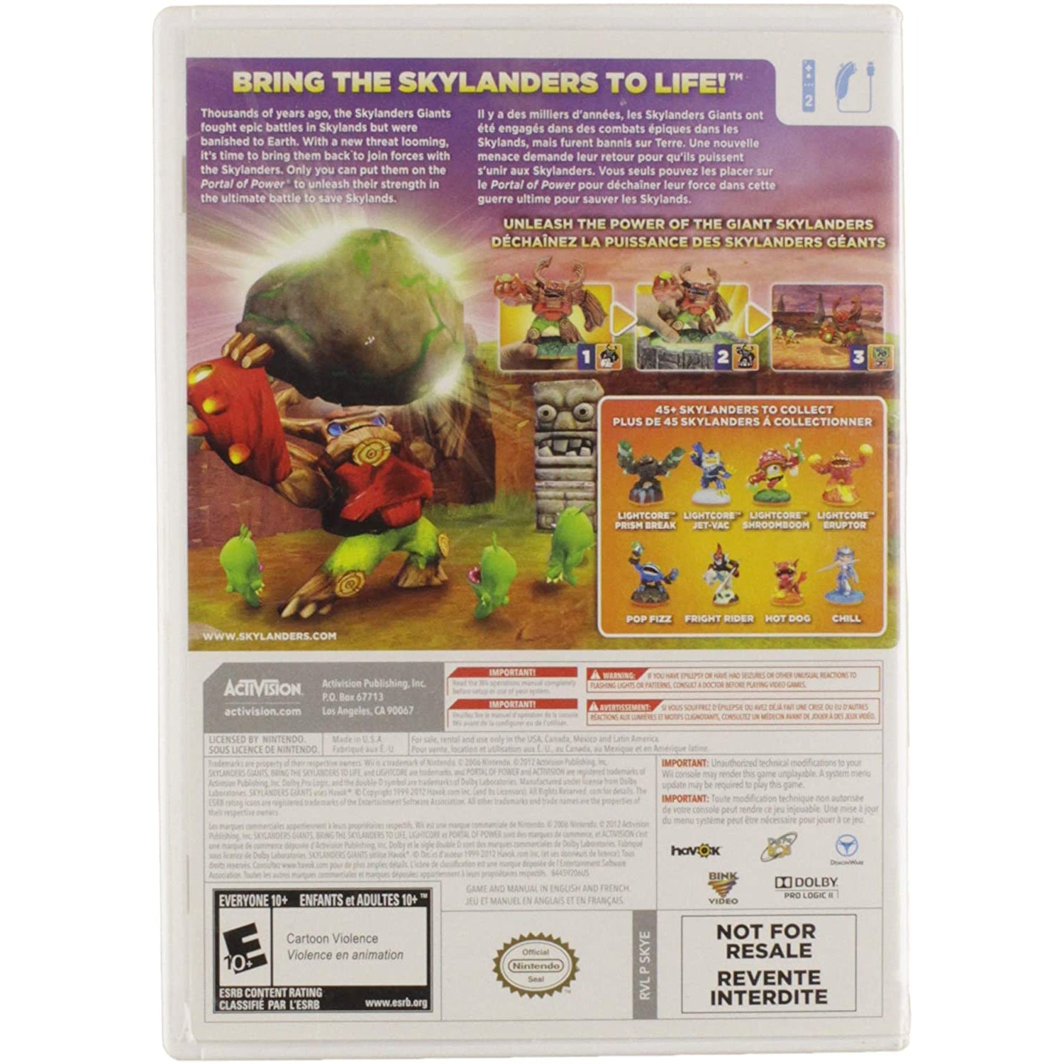 Skylanders Giants (Nintendo Wii)