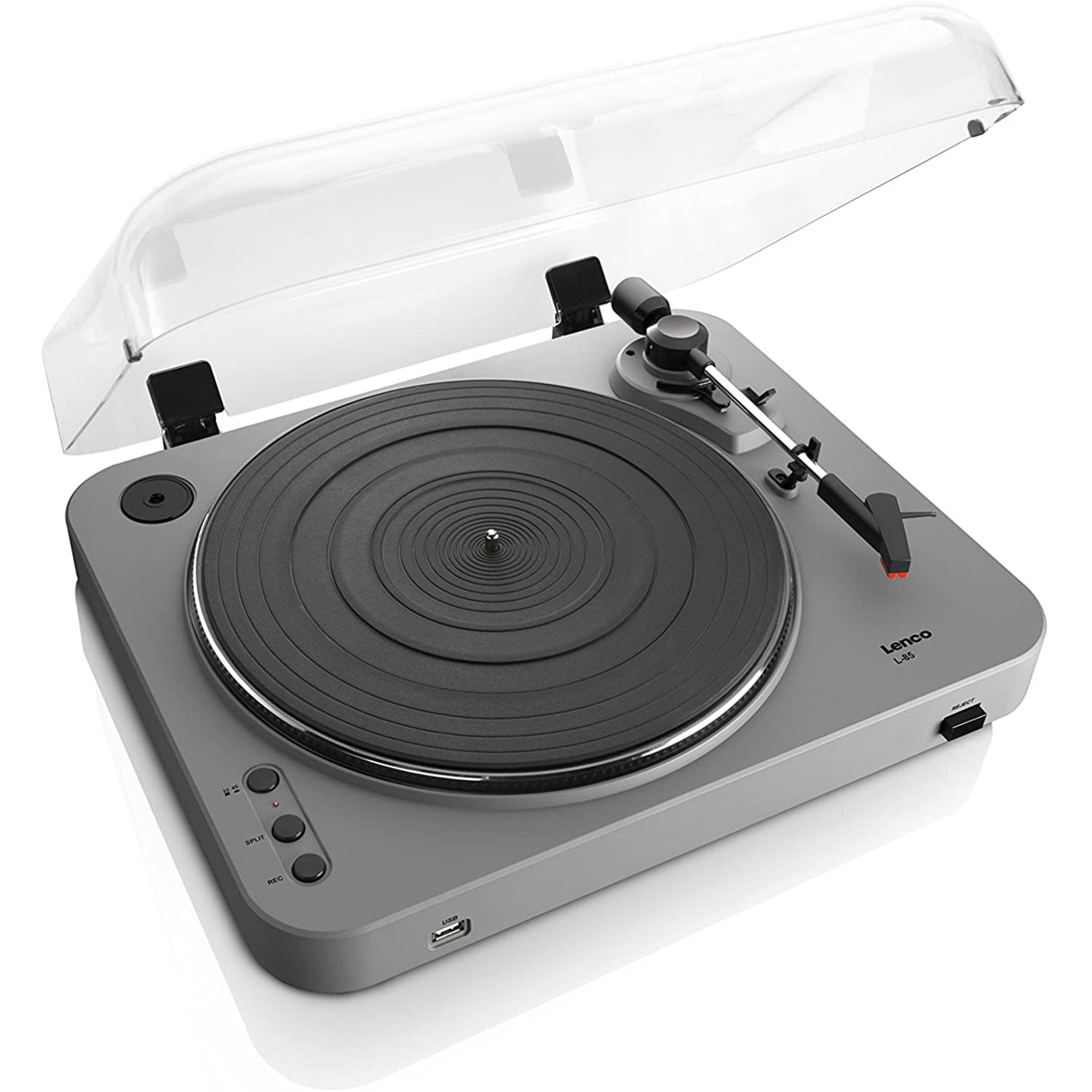 Lenco L-85 Belt Drive Turntable with Integrated Stereo Pre-Amplifier