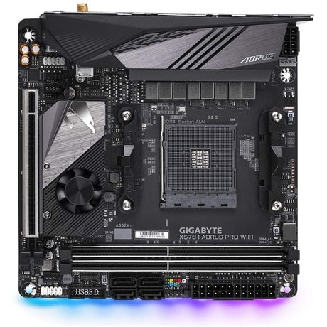 Gigabyte Aorus X570 I Aorus Pro WiFi (Socket AM4/X570/DDR4/S-ATA 600/Mini-ITX)